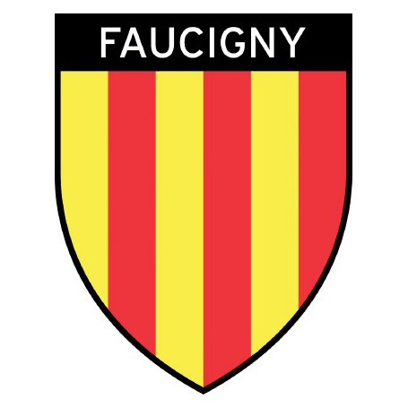 Autocollants 74 de la Haute-Savoie pour plaque d'immatriculation avec  blason du Faucigny