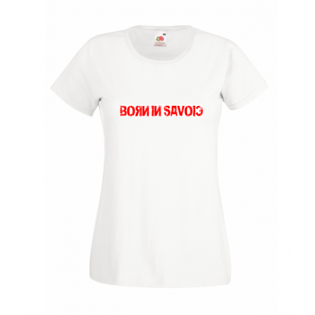 T-shirt Born in Savoie Femme