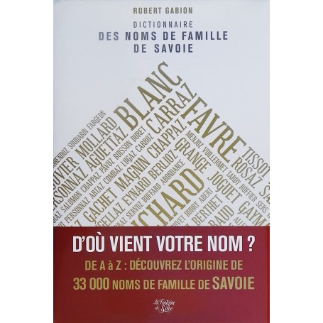 Dictionnaire des noms de famille de Savoie