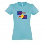 Tee-shirt Red Dahu - Femme - Bleu atoll