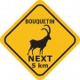 roadsign bouquetin