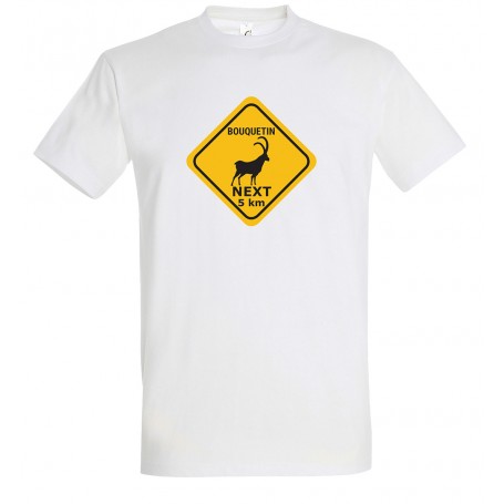 tee-shirt roadsign bouquetin