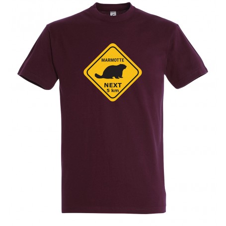 tee-shirt roadsign marmotte