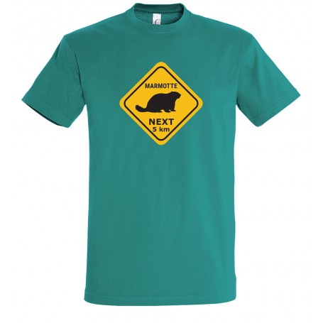 tee-shirt roadsign marmotte