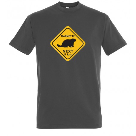 tee-shirt roadsign marmotte