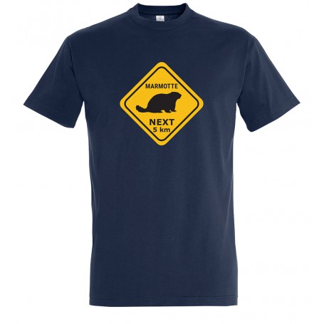 tee-shirt roadsign marmotte