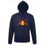 sweat capuche red dahu