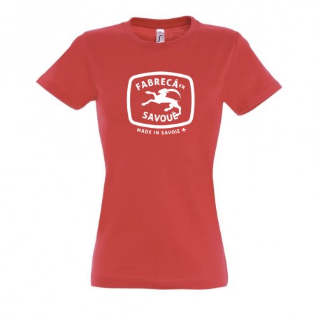 fabreca en savoie fabriqué en savoie tee shirt femme