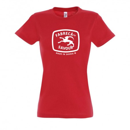 fabreca en savoie fabriqué en savoie tee shirt femme