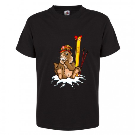 T-shirt la marmotte skieuse