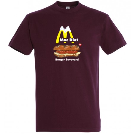 tee-shirt mac diot le burger savoyard
