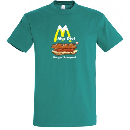 tee-shirt mac diot le burger savoyard