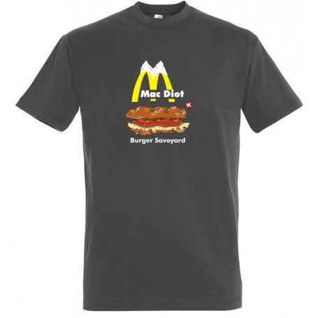 tee-shirt mac diot le burger savoyard