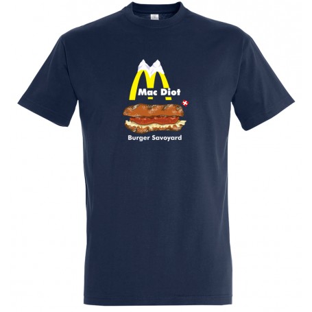 tee-shirt mac diot le burger savoyard