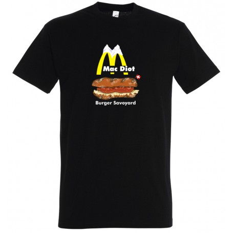 tee-shirt mac diot le burger savoyard