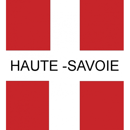 Stickers Haute-Savoie pour plaque d'immatriculation