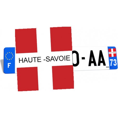 Autocollant Croix de Savoie pour plaque d'immatriculation