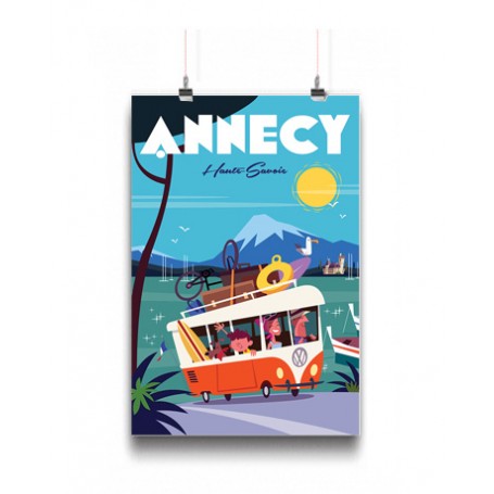 Affiche Annecy en van