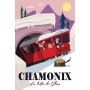 Affiche train mer de glace Chamonix