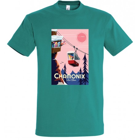 Tee-shirt Chamonix téléphérique