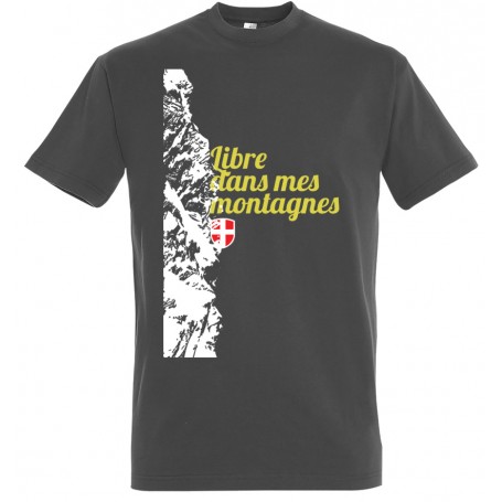 tee-shirt savoie libre dans mes montagnes