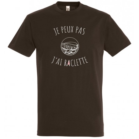 tee-shirt je peux pas j'ai raclette