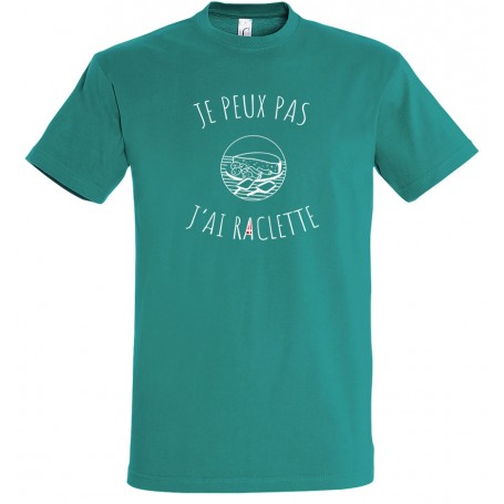 tee-shirt je peux pas j'ai raclette