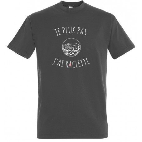 tee-shirt je peux pas j'ai raclette