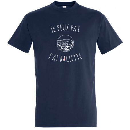 tee-shirt je peux pas j'ai raclette