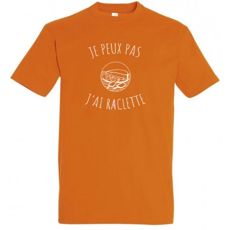 tee-shirt je peux pas j'ai raclette