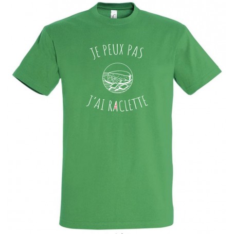 tee-shirt je peux pas j'ai raclette