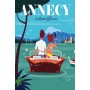 Poster Balade en bateau sur le lac d'Annecy