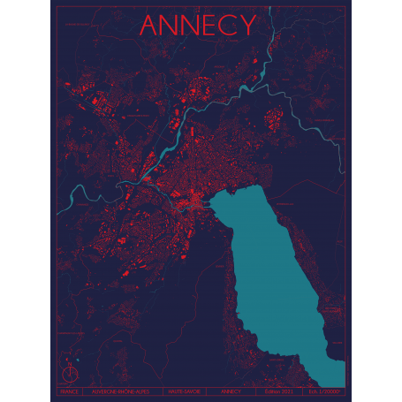 Affiche Annecy - Haute-Savoie - Rémi Supper