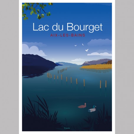 Affiche Lac du Bourget