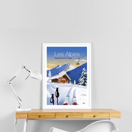 Affiche les Alpes