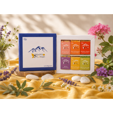 Coffret “Les Mignons” – Un coffret de savons artisanaux hyper local